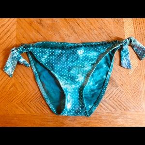 Lucky Brand Bikini Bottom. Green Tye Dye